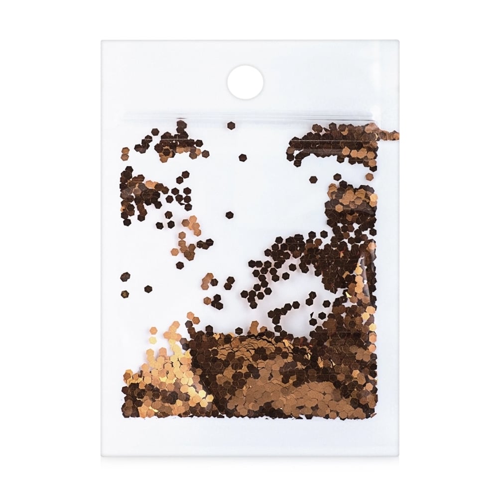 Паєтки для декору нігтів Nails Molekula Professional Sequins For Nails, Copper, 3 г